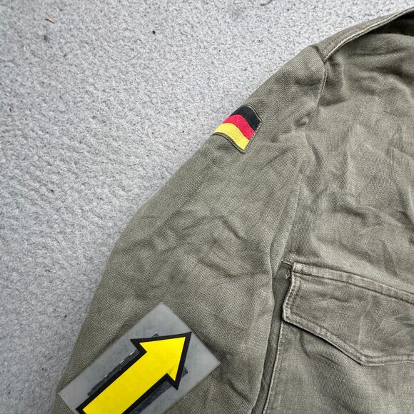 Vintage German Army Moleskin Bundeswehr Field Jacket Large Coat Cold War Era - Picture 7 of 13